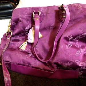 Beautiful Purple Coach Purse